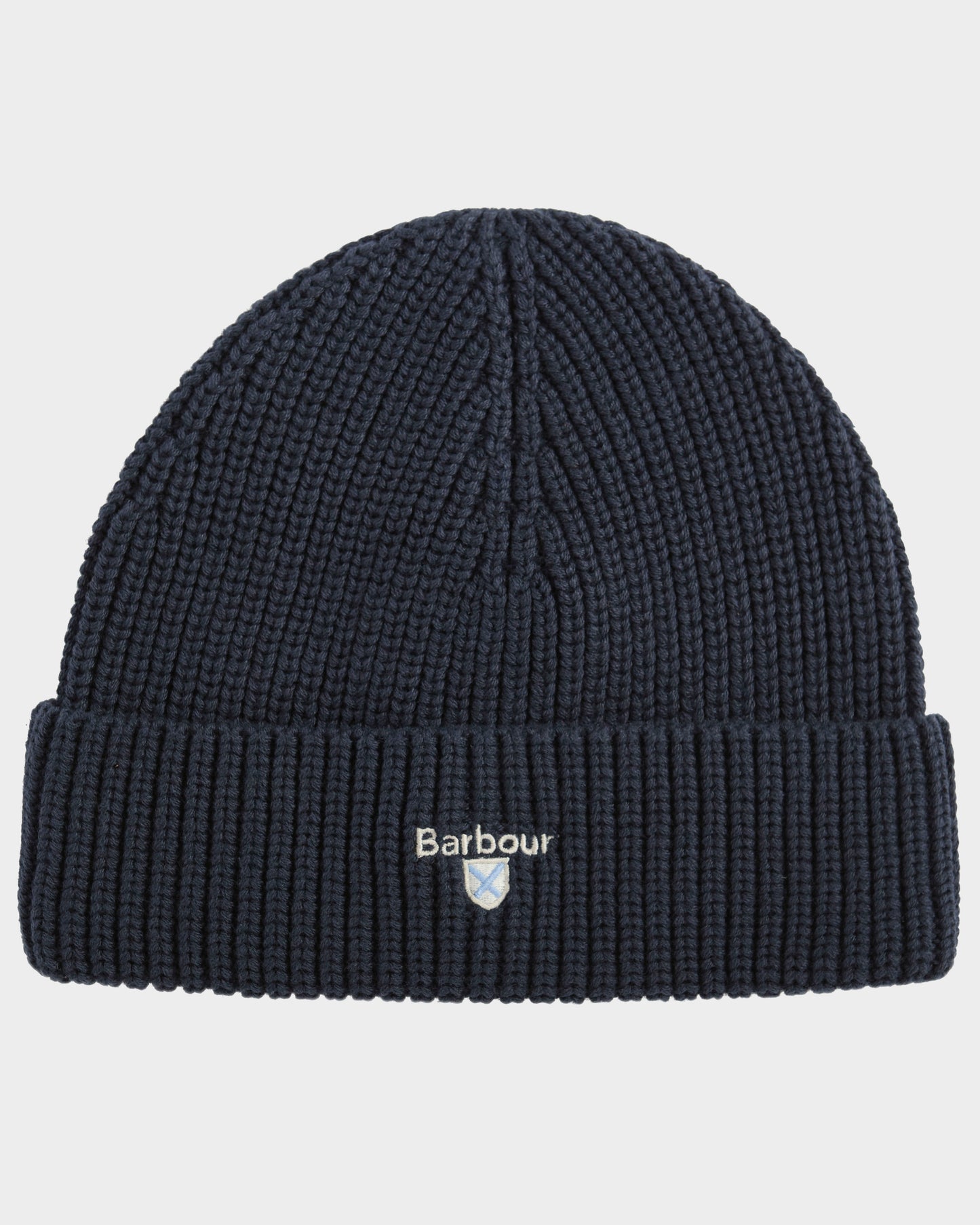 Barbour Cascade Mens Knitted Beanie Hat - Navy | CHO | Designer Mens Beanies
