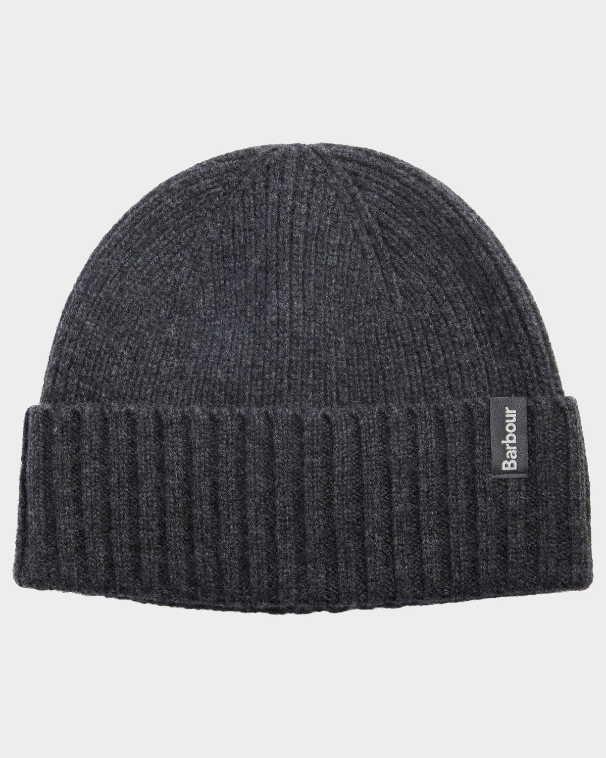 Barbour Danforth Mens Knitted Beanie Hat - Charcoal | CHO | Designer Mens Beanies