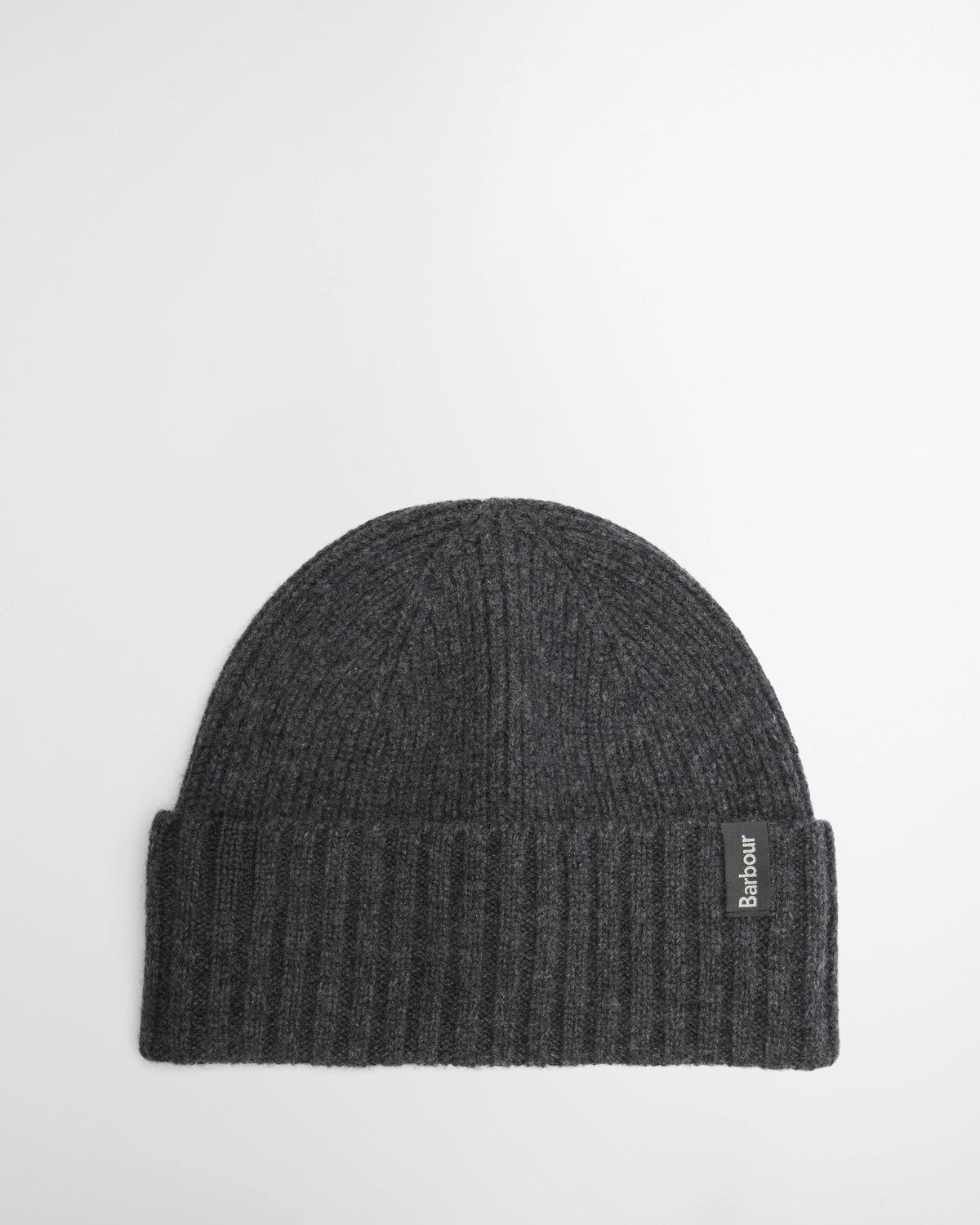 Barbour Danforth Mens Knitted Beanie Hat - Charcoal | CHO | Designer Mens Beanies