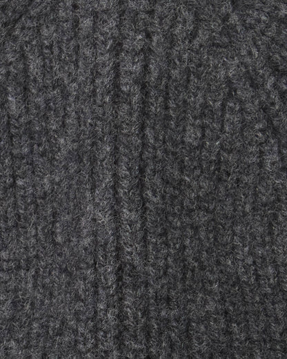 Barbour Danforth Mens Knitted Beanie Hat - Charcoal | CHO | Designer Mens Beanies