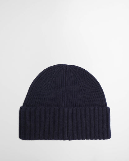 Barbour Danforth Mens Knitted Beanie Hat - Navy | CHO | Designer Mens Beanies