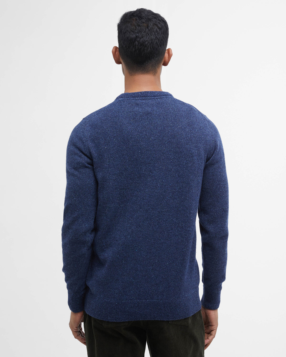 Barbour Essential Tisbury Mens Crew Neck Sweater - Deep Blue | CHO | Designer Mens Crew Neck Jumpers