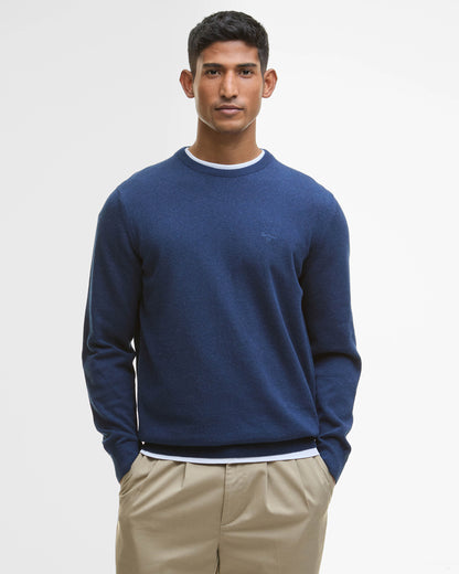 Barbour Pima Cotton Mens Crew Sweatshirt - Inky Marl