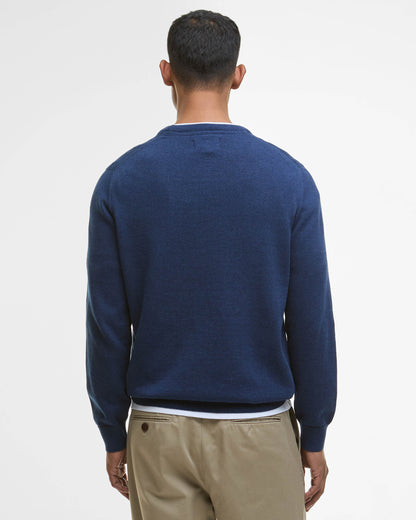 Barbour Pima Cotton Mens Crew Sweatshirt - Inky Marl