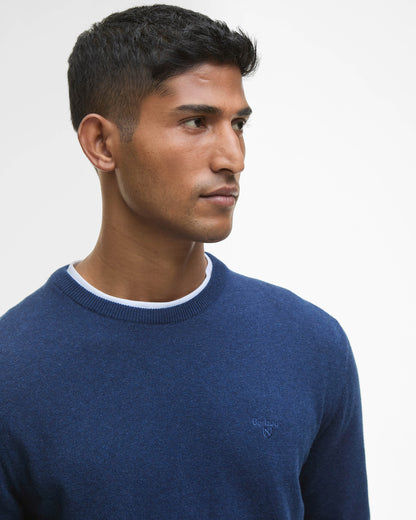 Barbour Pima Cotton Mens Crew Sweatshirt - Inky Marl