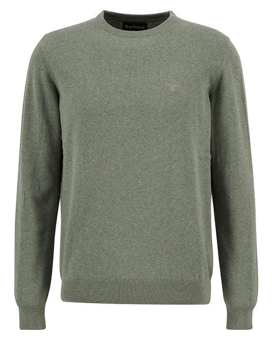 Barbour Pima Cotton Mens Crew Sweatshirt - Thyme