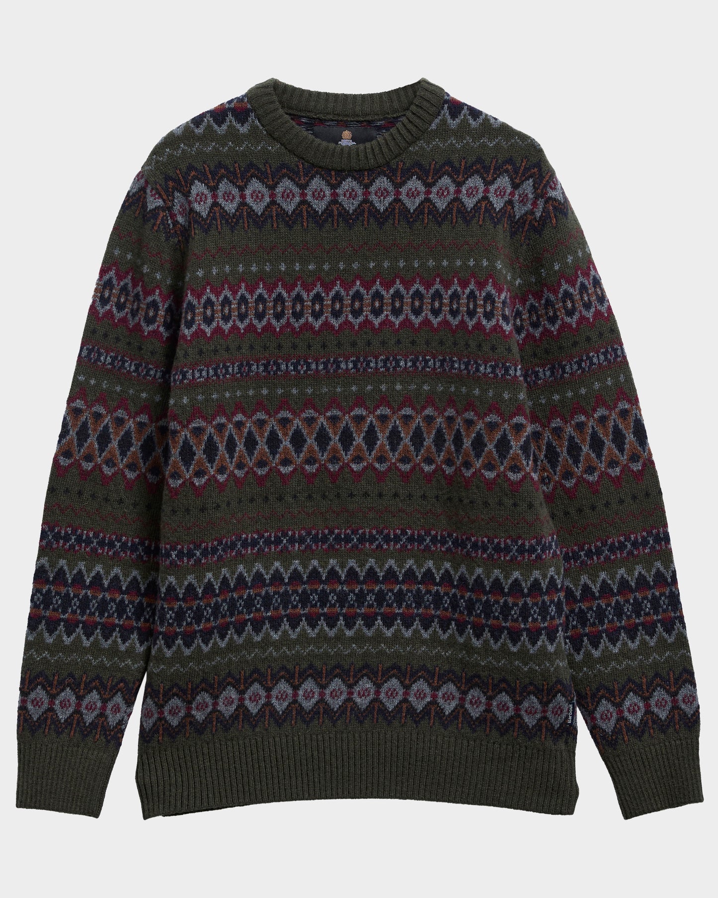 Barbour Case Fairisle Mens Jumper - Shadow | CHO | Designer Mens Jumpers