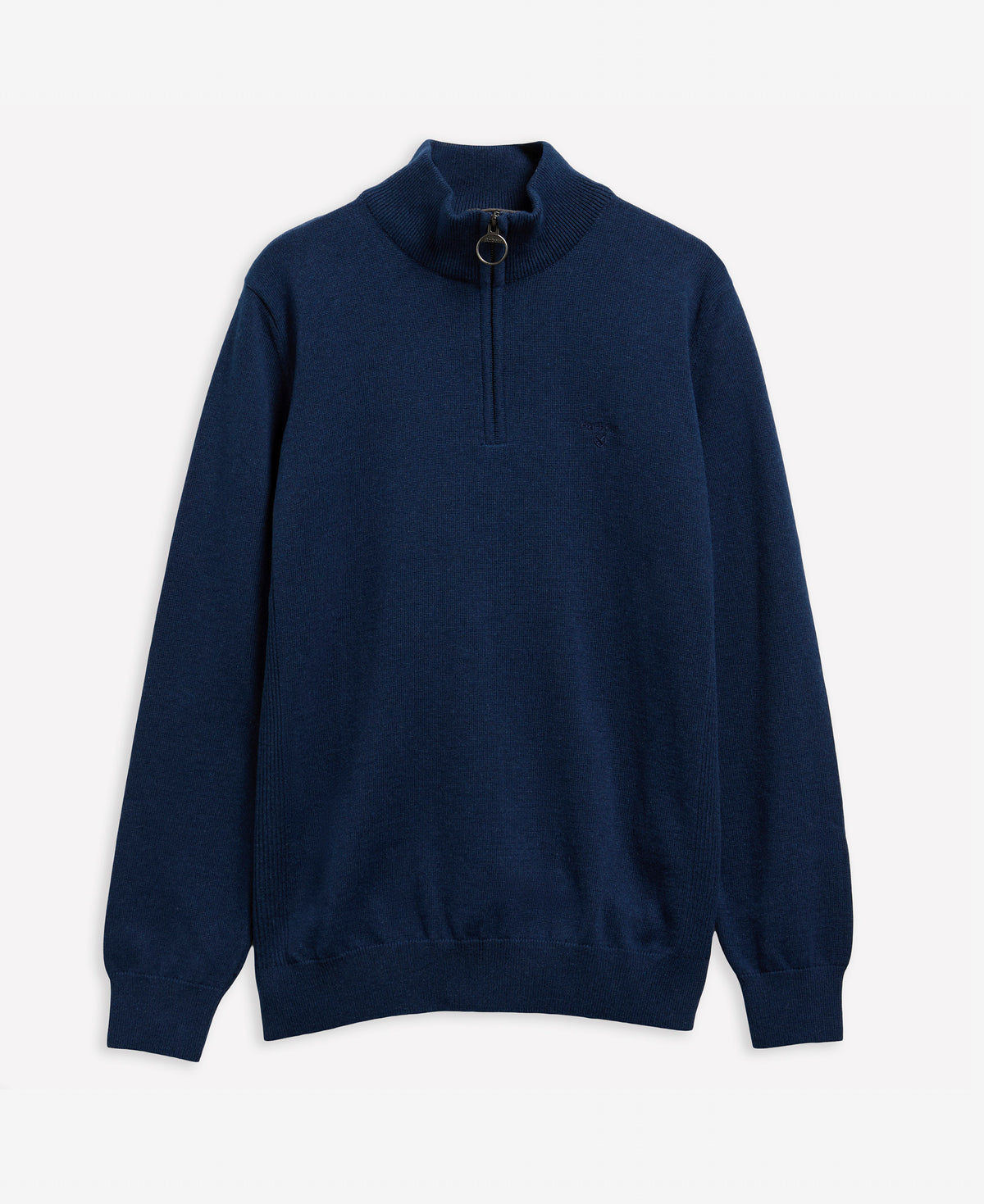 Barbour Cotton Mens Half Zip Jumper - Estate Blue