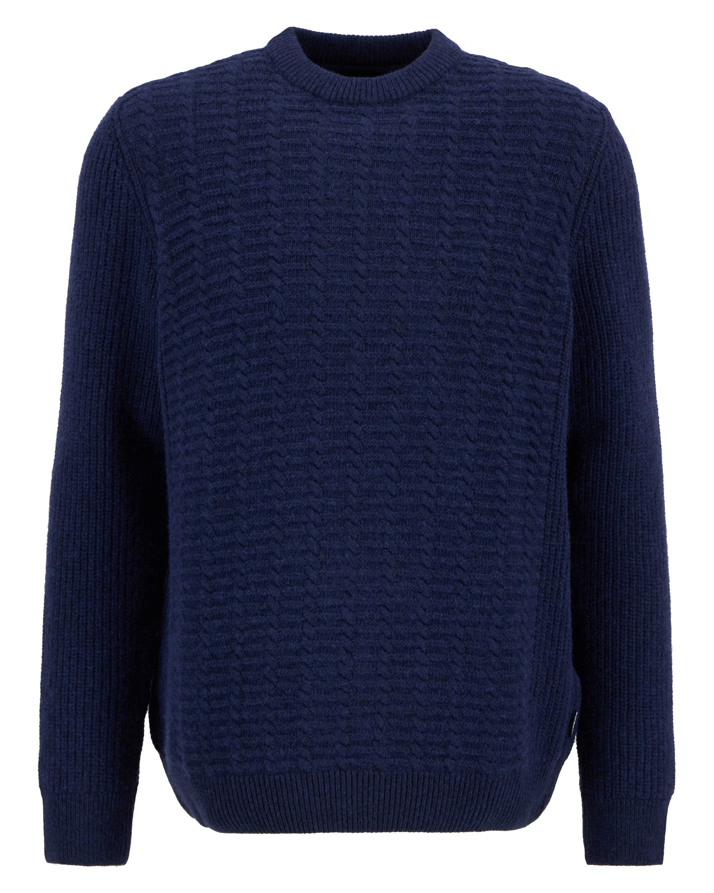Barbour Cleveland Mens Crew Neck Sweater - Navy