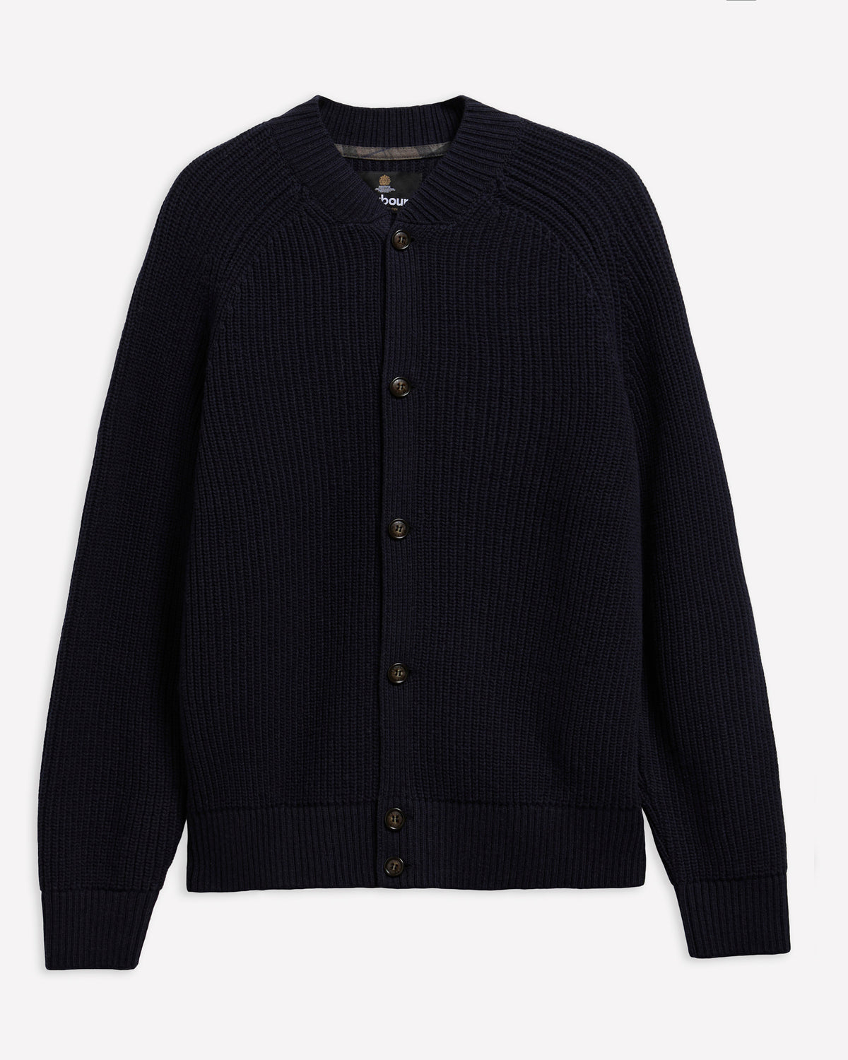 Barbour Glenburn Mens Knitted Cardigan - Dark Navy
