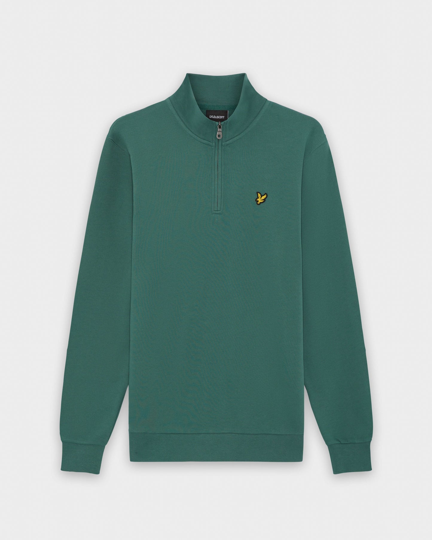 Lyle & Scott Loopback Mens Quarter Zip Sweatshirt - W130 Everglade