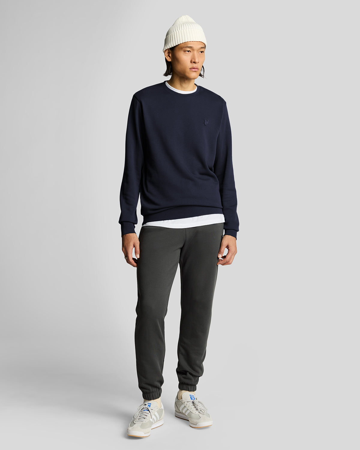 Lyle & Scott Superfine Crew Neck Sweatshirt - Z271 Dark Navy
