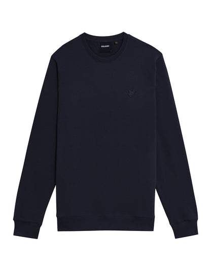 Lyle & Scott Superfine Crew Neck Sweatshirt - Z271 Dark Navy