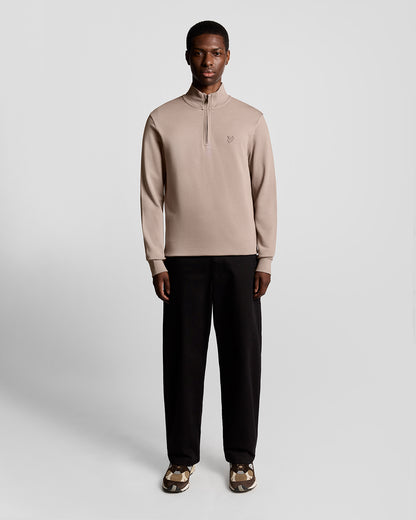Lyle & Scott Superfine Quarter Zip Sweatshirt - X893 Fife
