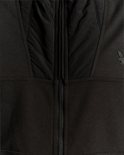 Lyle & Scott Panelled Hybrid Jacket - X002 Black Ice