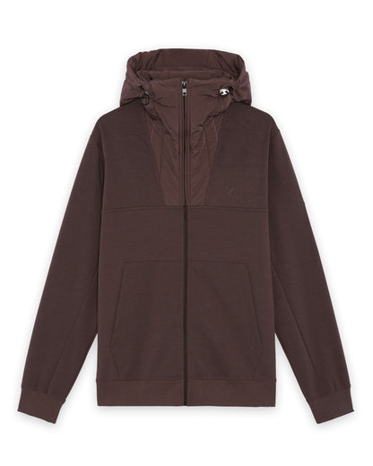 Lyle & Scott Panelled Hybrid Jacket - X863 Espresso