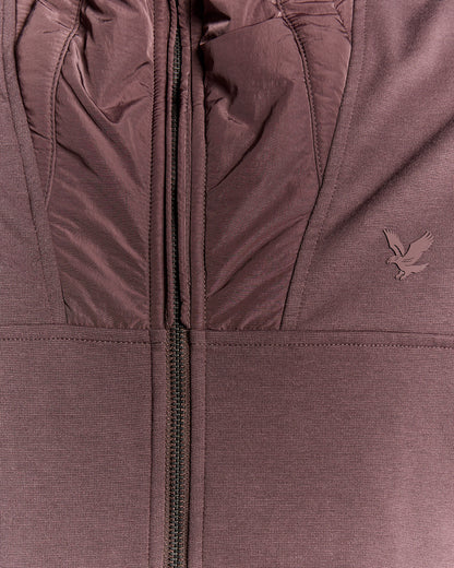 Lyle & Scott Panelled Hybrid Jacket - X863 Espresso