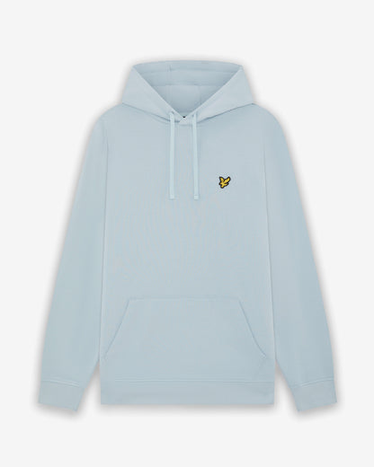 Lyle & Scott Pullover Mens Hoodie - W596 Opal Blue | CHO | Designer Mens Hoodies - W596 Opal Blue - M - 5063791000807