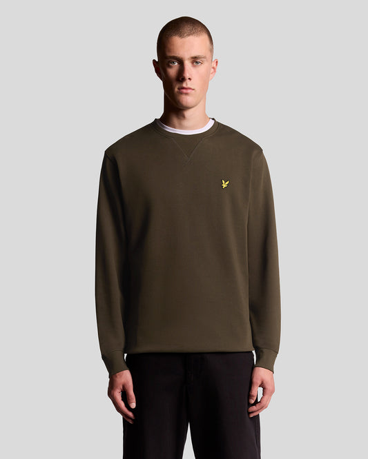 Lyle & Scott Mens Sweatshirt ML424VOG - W485 Olive