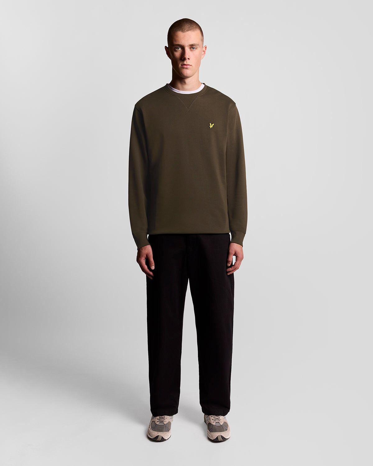 Lyle & Scott Mens Sweatshirt ML424VOG - W485 Olive