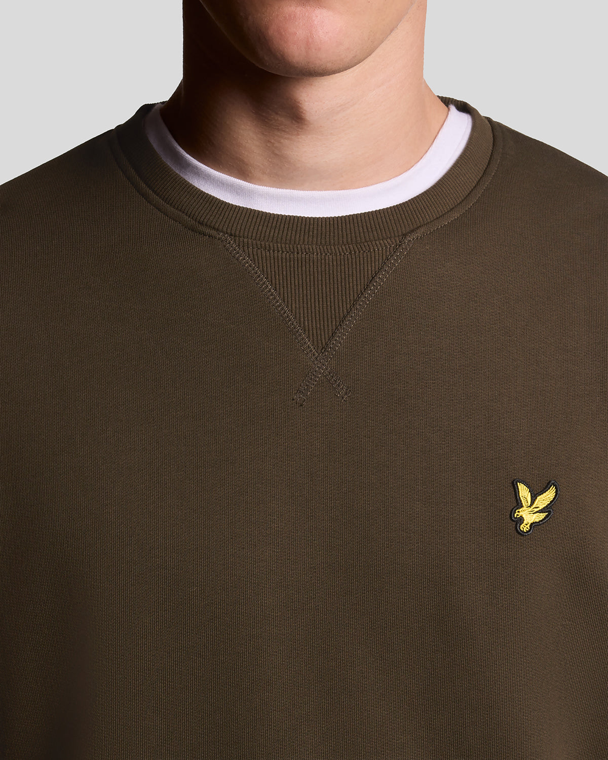 Lyle & Scott Mens Sweatshirt ML424VOG - W485 Olive