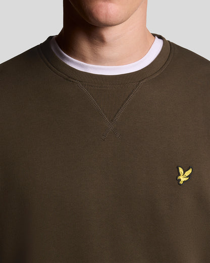 Lyle & Scott Mens Sweatshirt ML424VOG - W485 Olive