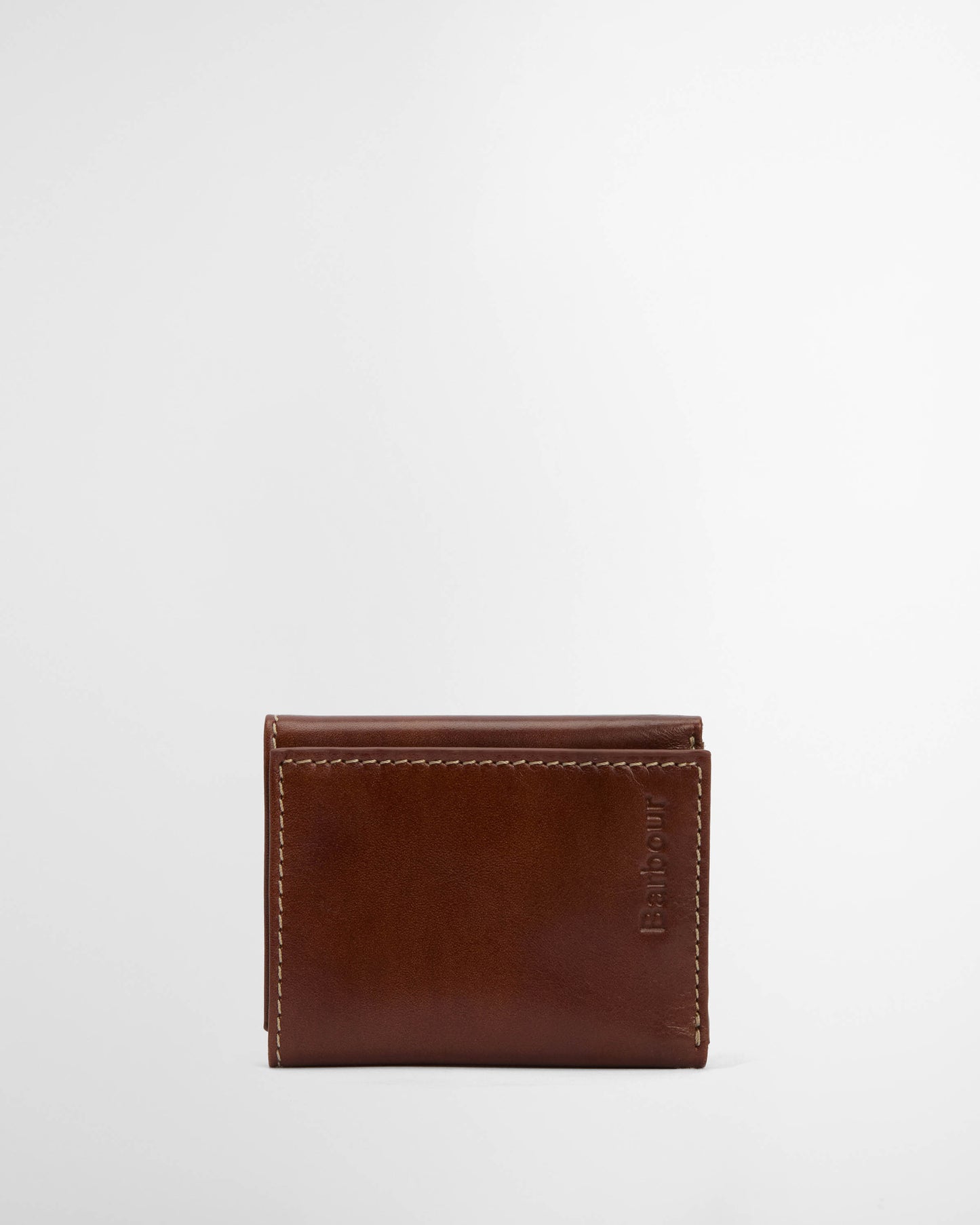 Barbour Bywell Mens Leather Bi Fold Wallet - Heritage Brown