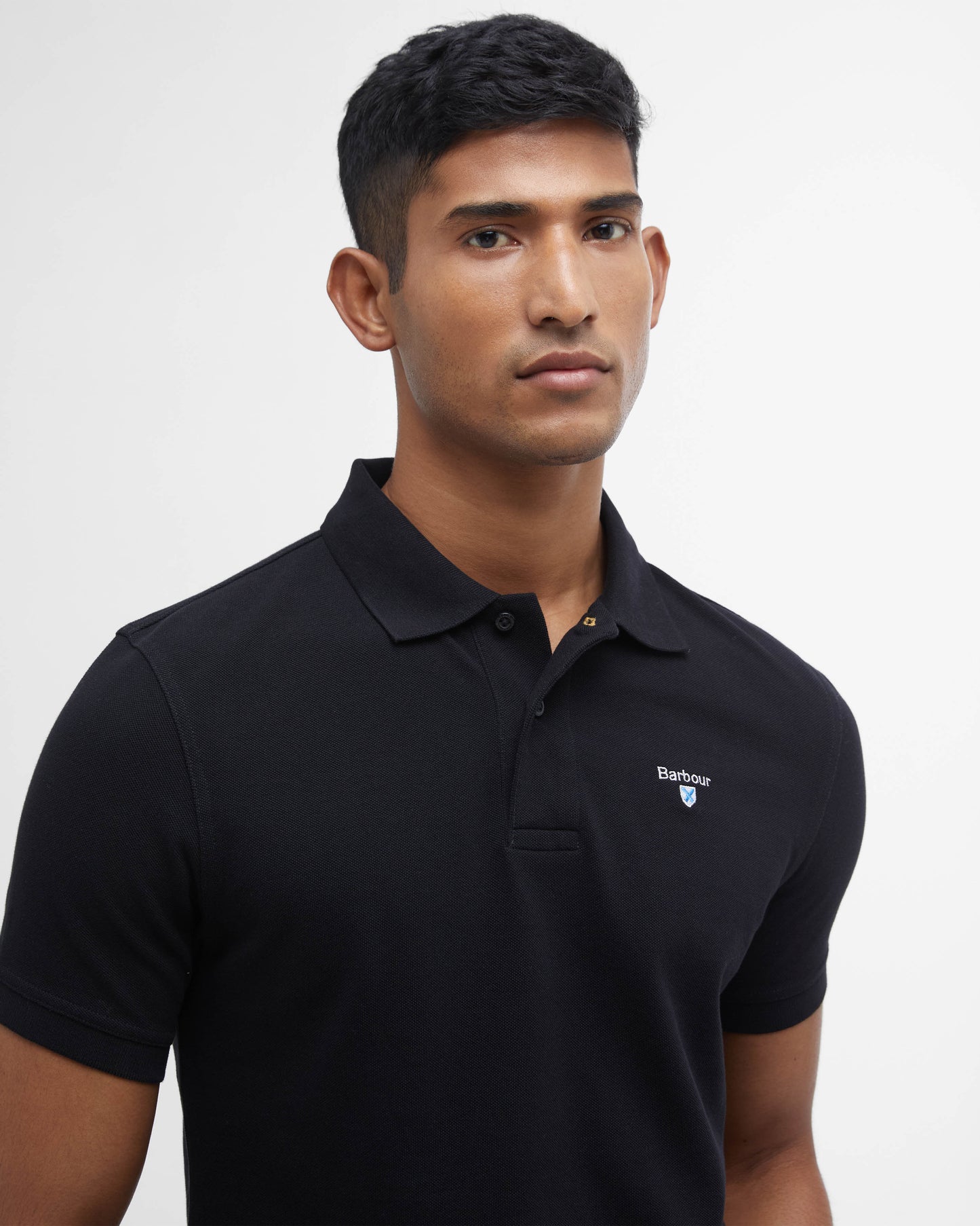 Barbour Mens Sports Polo Shirt - Black