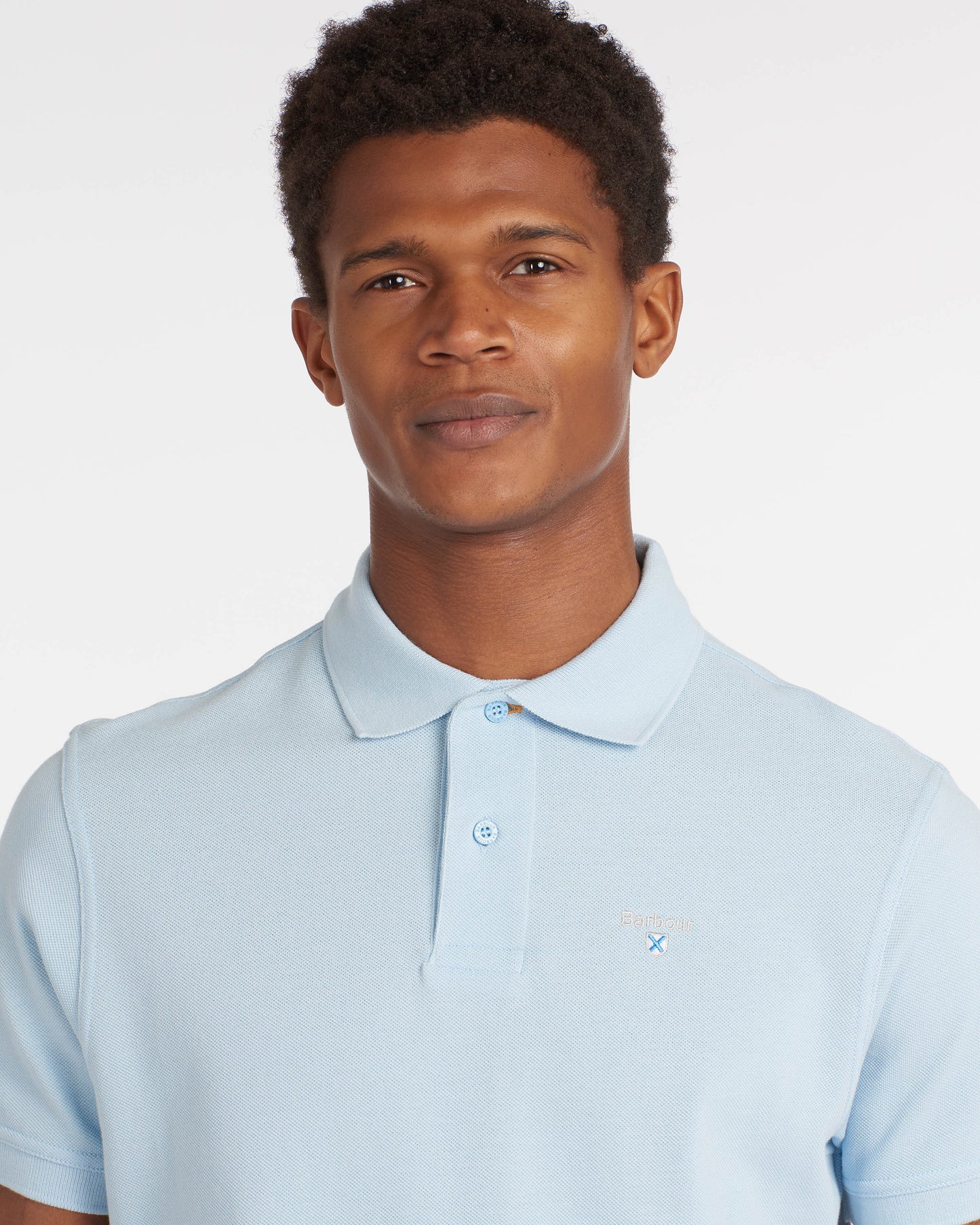 Barbour Mens Sports Polo Shirt - Sky