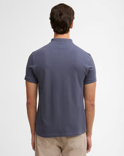 Barbour Mens Sports Polo Shirt - Washed Navy | CHO | Designer Mens Short Sleeve Polo Shirts