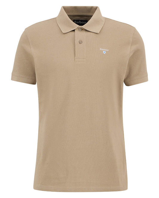 Barbour Mens Sports Polo Shirt - Washed Stone