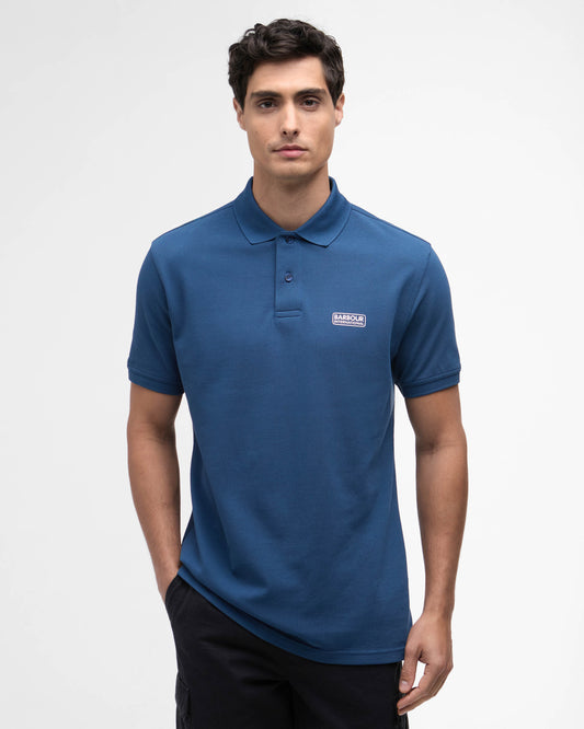 Barbour International Essential Short Sleeve Mens Polo - Insignia Blue