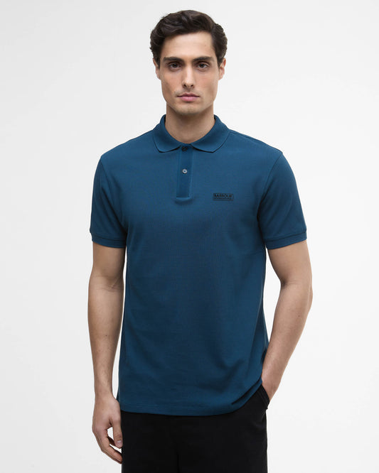 Barbour International Essential Short Sleeve Mens Polo - Shaded Emerald