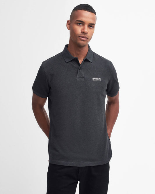 Barbour International Essential Short Sleeve Mens Polo - Asphalt Marl