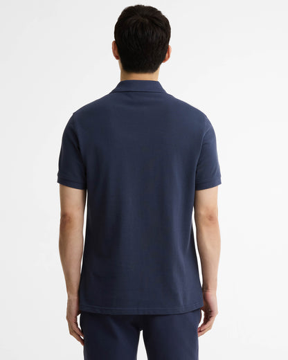 Barbour International Essential Short Sleeve Mens Polo - Oxford Navy | CHO | Designer Mens Polo Shirts