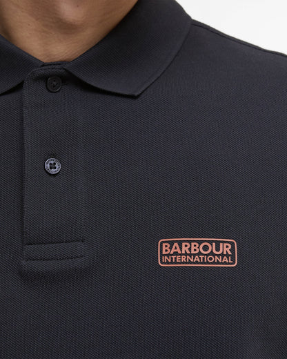 Barbour International Essential Short Sleeve Mens Polo - Dark Navy