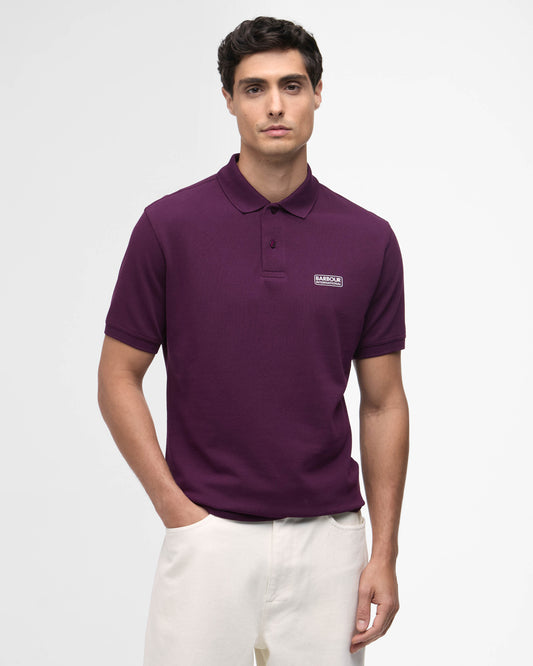 Barbour International Essential Short Sleeve Mens Polo - Potent Merlot