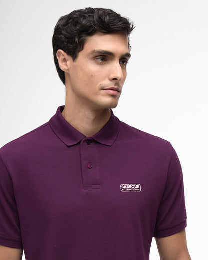 Barbour International Essential Short Sleeve Mens Polo - Potent Merlot