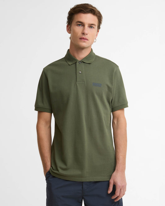 Barbour International Essential Short Sleeve Mens Polo - Thyme