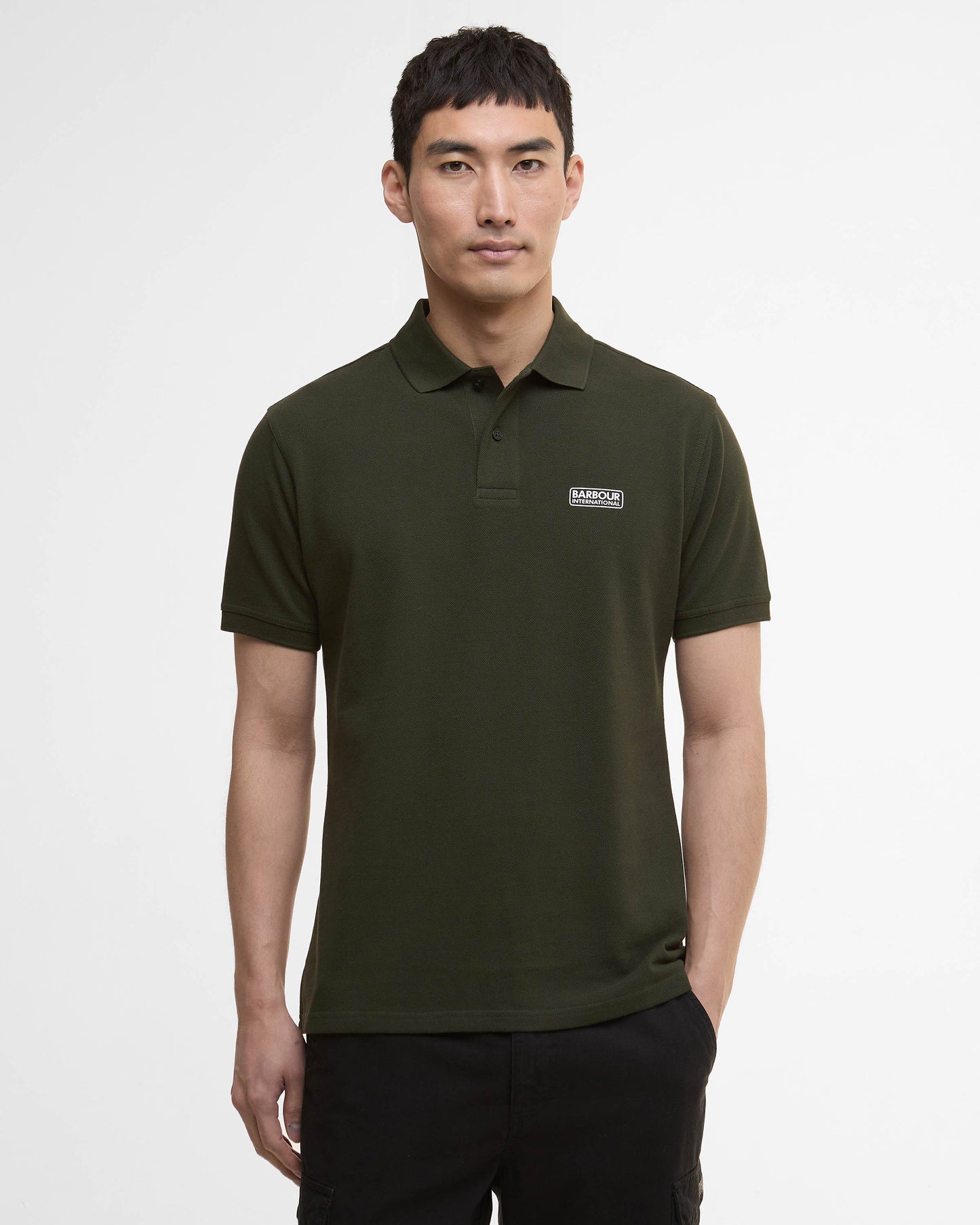 Barbour International Essential Short Sleeve Mens Polo - Sage