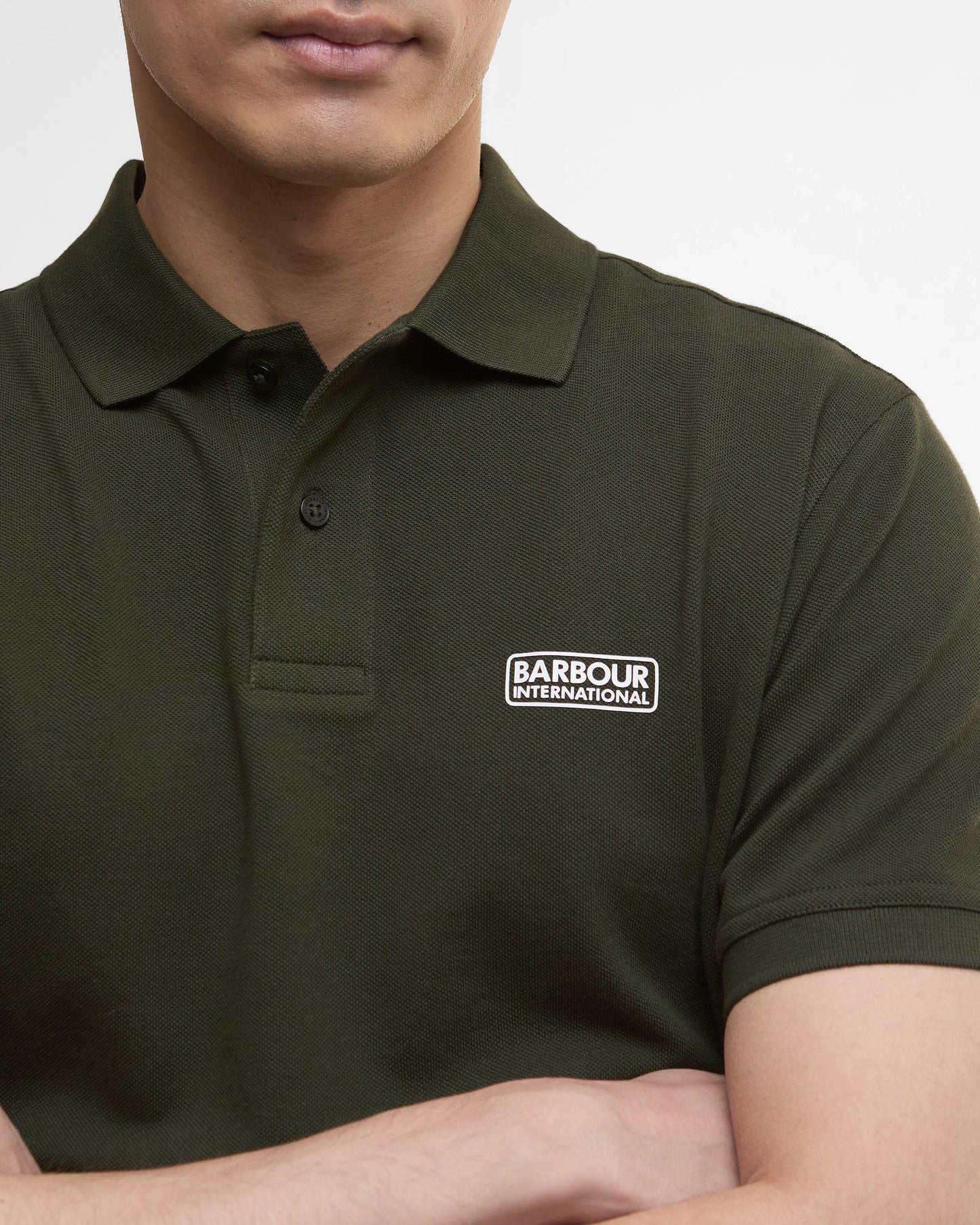 Barbour International Essential Short Sleeve Mens Polo - Sage