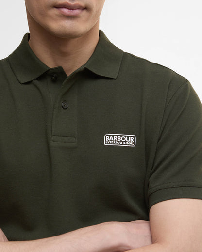 Barbour International Essential Short Sleeve Mens Polo - Sage