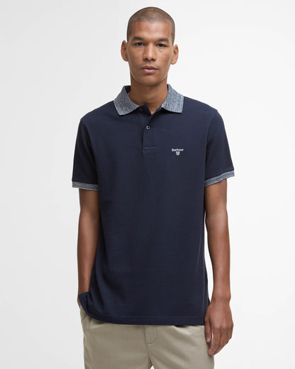 Barbour Marlton Mens Tailored Fit Polo Shirt - Navy