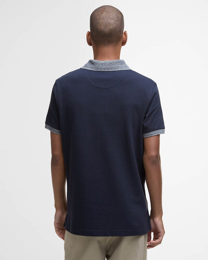 Barbour Marlton Mens Tailored Fit Polo Shirt - Navy