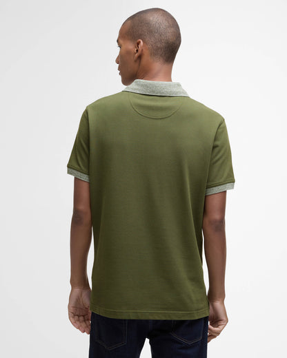 Barbour Marlton Mens Tailored Fit Polo Shirt - Winter Moss
