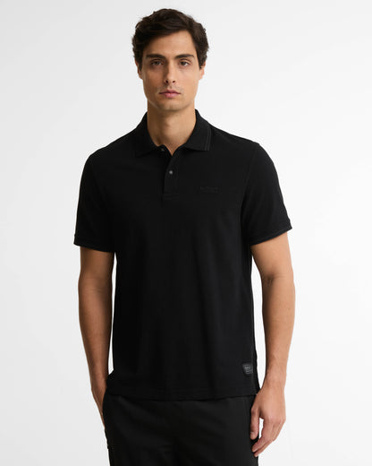 Barbour International 90th Anniversary Mens Polo Shirt - Black | CHO | Designer Mens Short Sleeve Polo Shirts