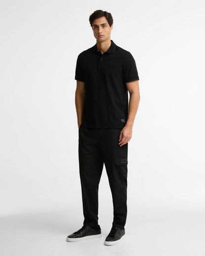 Barbour International 90th Anniversary Mens Polo Shirt - Black | CHO | Designer Mens Short Sleeve Polo Shirts