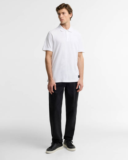 Barbour International 90th Anniversary Mens Polo Shirt - White | CHO | Designer Mens Short Sleeve Polo Shirts