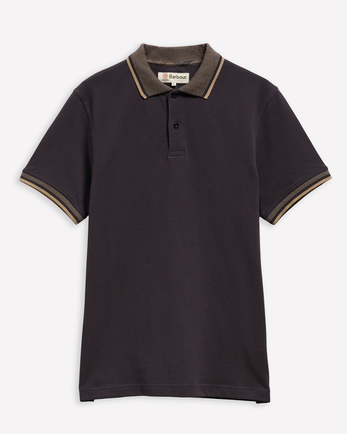 Barbour Straiton Mens Tailored Tipped Polo Shirt - Dark Navy