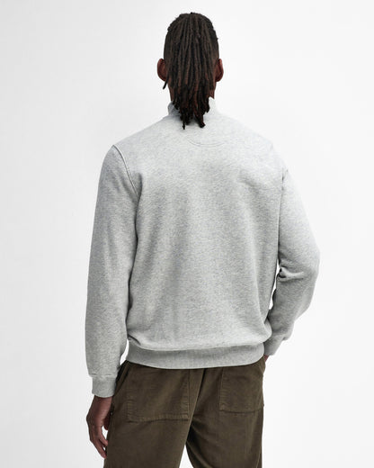 Barbour Beckhill Mens Half Zip Sweatshirt - Grey Marl - CHO - Designer Mens Sweatshirts